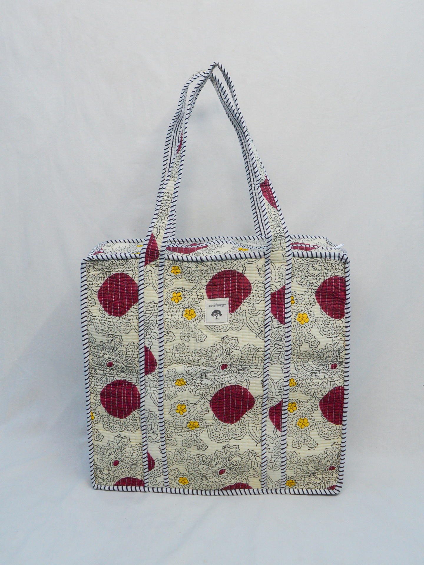 Eclipse de Luna - La poesía del contraste | Bolsa de algodón | Bolsa de viaje de algodón estampada a mano