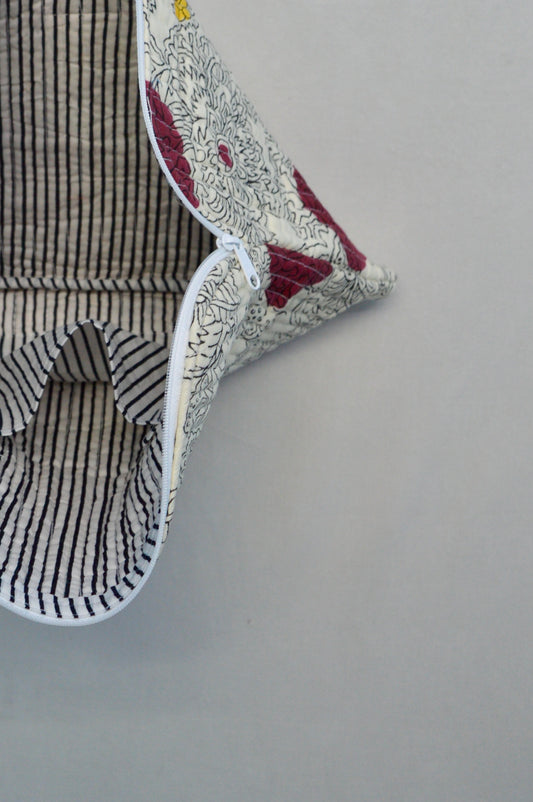 Moon Eclipse | Cotton Laptop Sleeve | Hand-Stamped Cotton Accessory