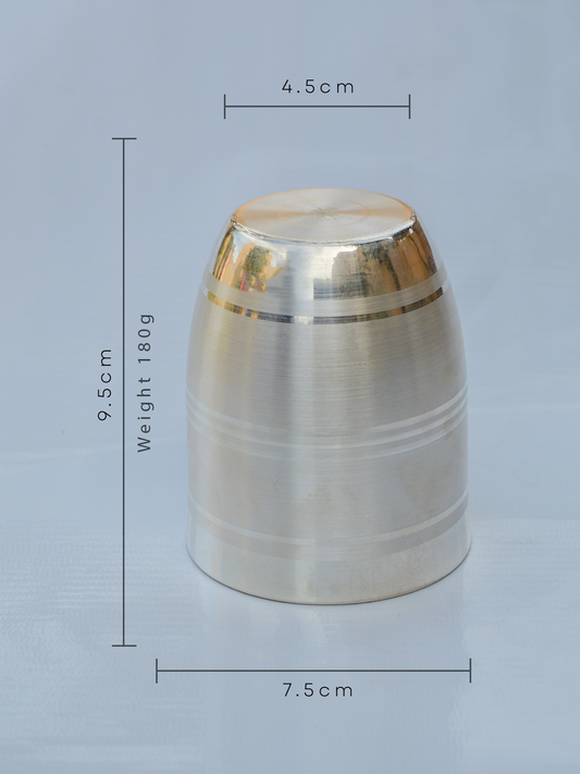 The Hairloom | Set of 3 | Pure Silver Glasses