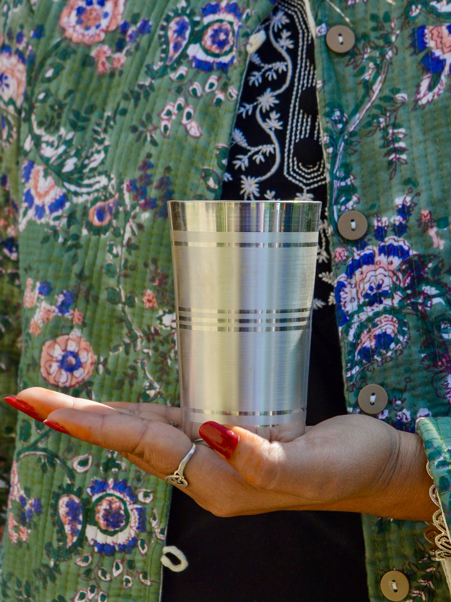 Classic Elegance | 99.9% Pure Silver Glass | The Everyday Essential