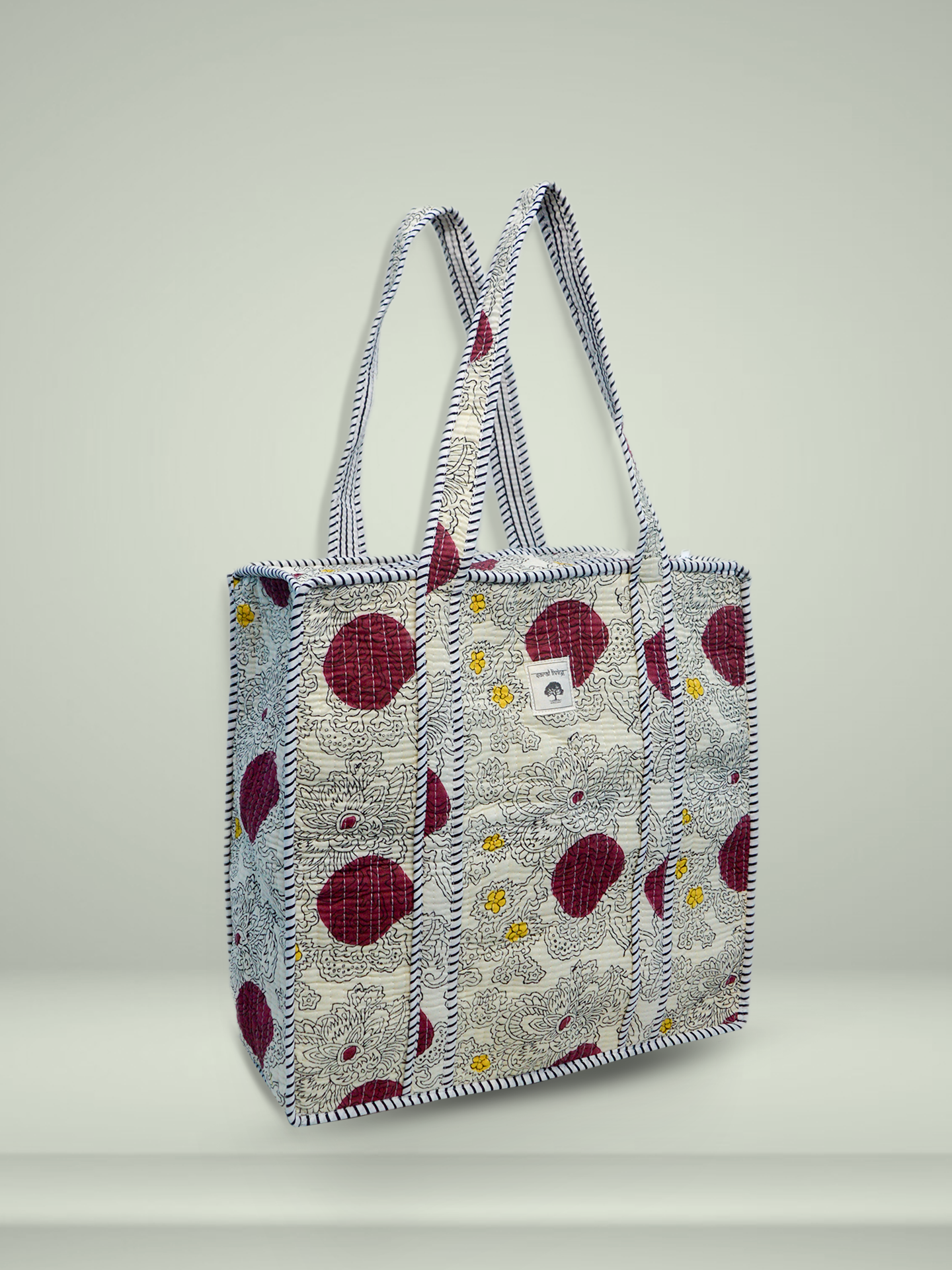 Eclipse de Luna - La poesía del contraste | Bolsa de algodón | Bolsa de viaje de algodón estampada a mano