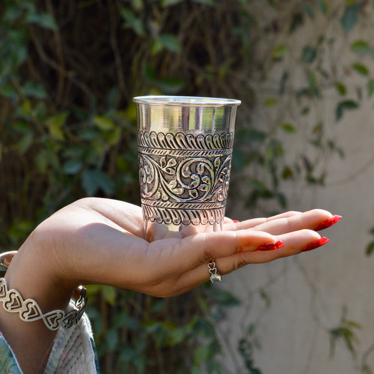 Saral Silverware Collection - 99.9% Pure Silver Glass