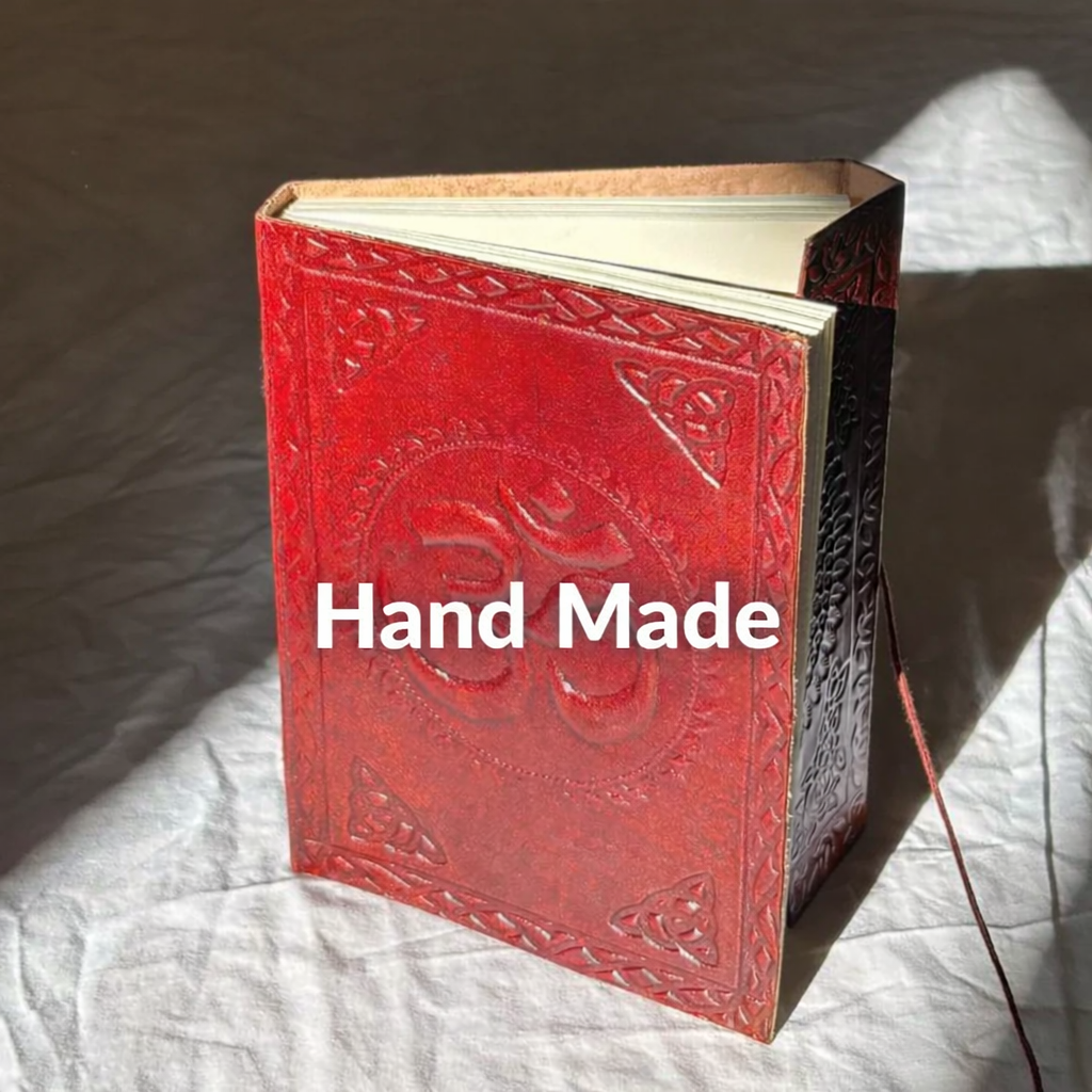 Handmade Leather Diaries – Rustic Recycled Paper Journals with Neem Pencil