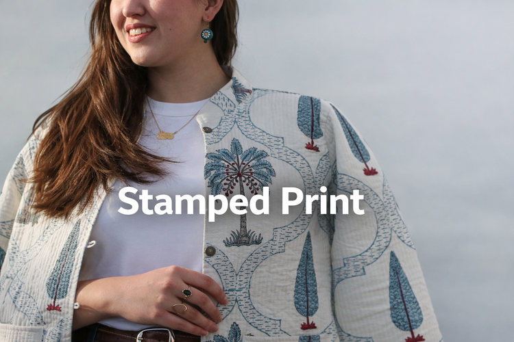 Stamp-Print Quilted Jackets – Handcrafted Block-Printed Cotton Jackets