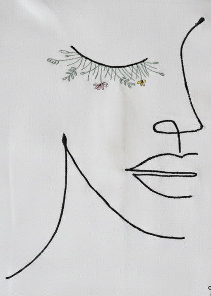 Abstract black line art on a white background