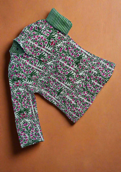 The Grove – Chaqueta reversible acolchada de algodón | Hecha a mano con algodón Kapas natural
