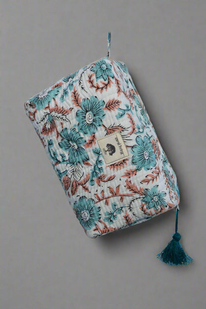 Dusky Bloom | Baumwollbeutel | Handgestempeltes Reise-Essential