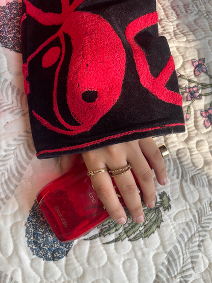 Suzani Red Velvet Jacket