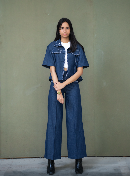 Midnight Draft Denim Trousers
