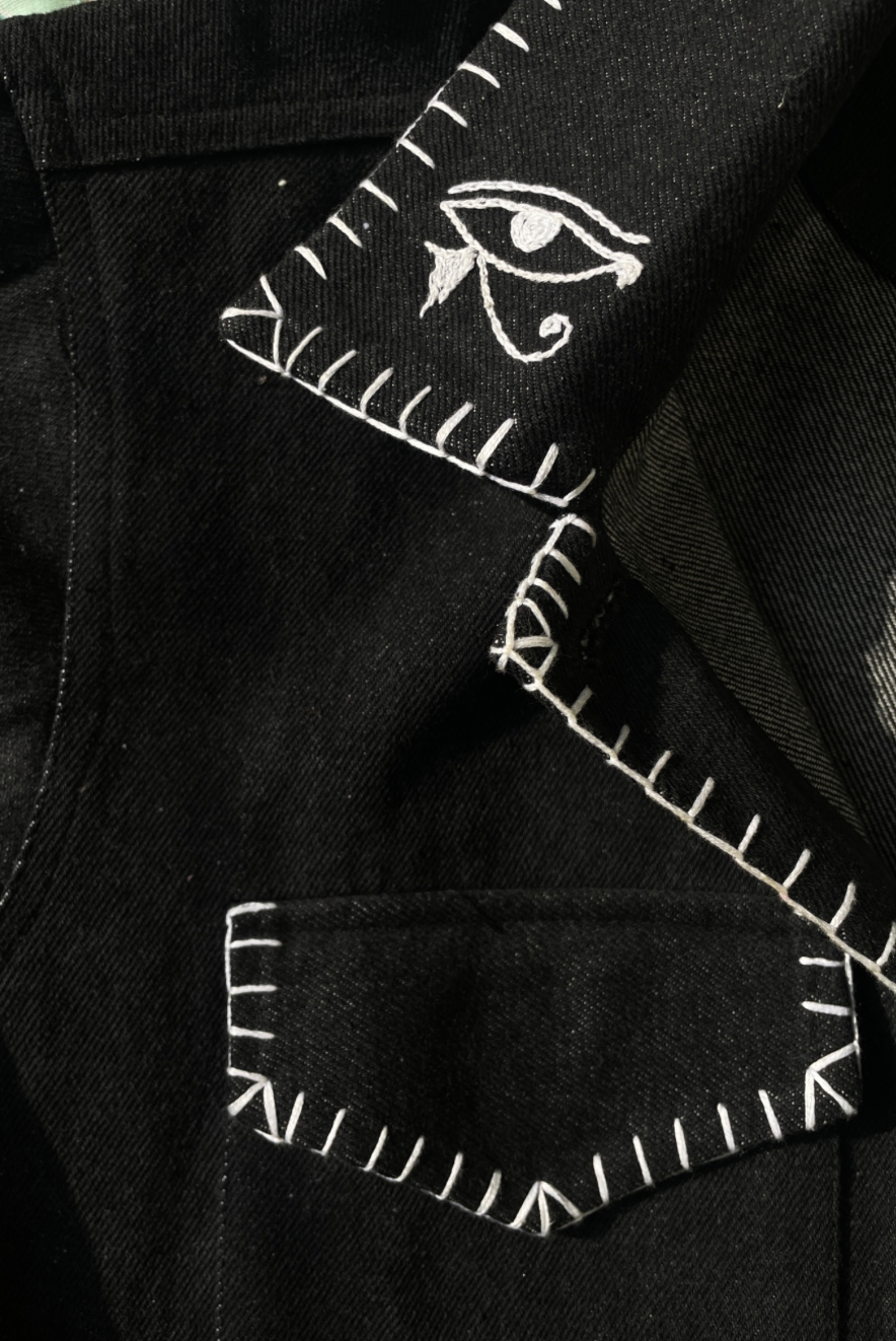 Heavy Hand-Stitched Denim Jacket