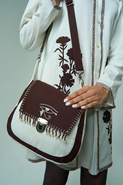 Cotton Silk Two-Piece Set: Boho Floral Outfit, Handmade in India